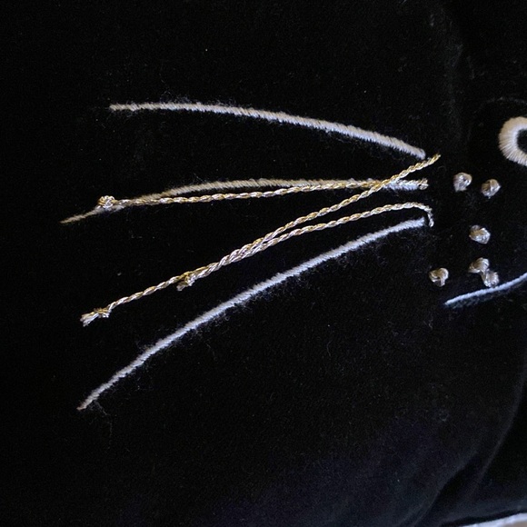 Pottery Barn Magic Cat Throw Pillow Retired & Rare 2015 Halloween Collection🐈⬛ - Picture 13 of 16